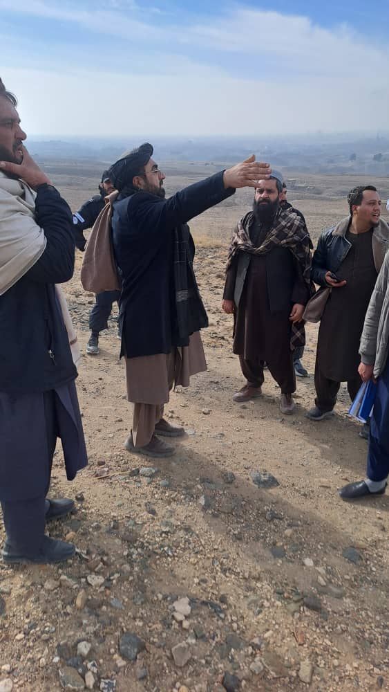 روند خط‌اندازی زمین‌های پارک صنعتی دوا در ولسوالی میربچه‌کوت کابل آغاز گردید: